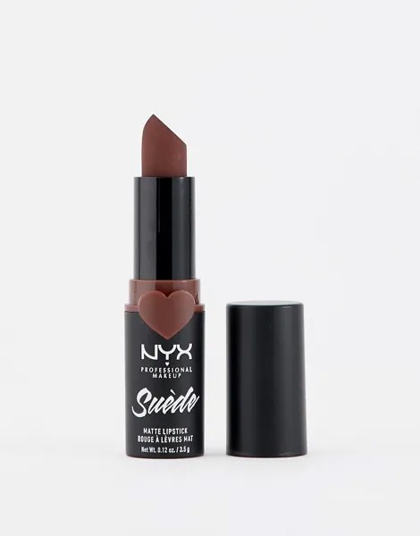 Матовая губная помада NYX Professional Makeup Suede - Cold Brew-Розовый