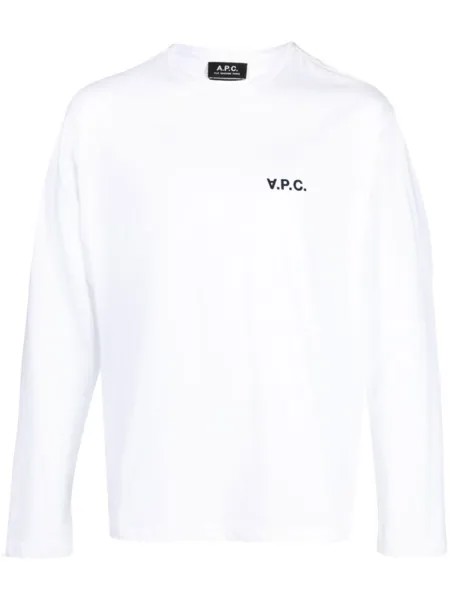 A.P.C. толстовка с логотипом, белый