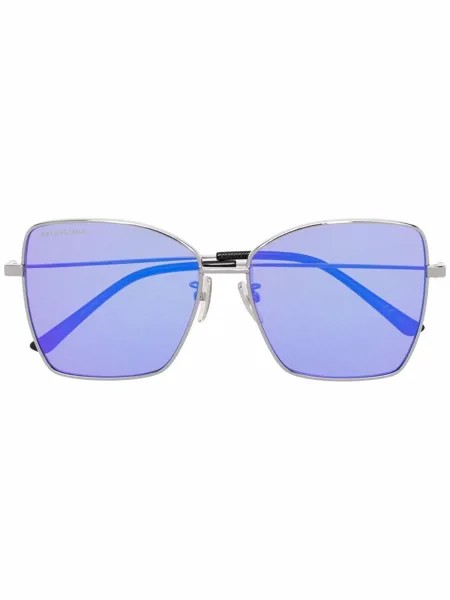 Balenciaga Eyewear солнцезащитные очки в оправе 'бабочка' с логотипом
