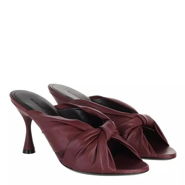 Туфли drapy sandal leather dark Balenciaga, фиолетовый