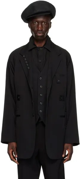 Черный пиджак с пятью карманами Yohji Yamamoto