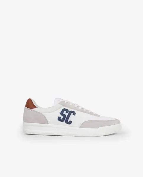 Комбинированная мужская спортивная обувь белого цвета Scalpers, белый