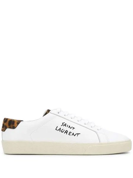 Saint Laurent кеды с графичным принтом