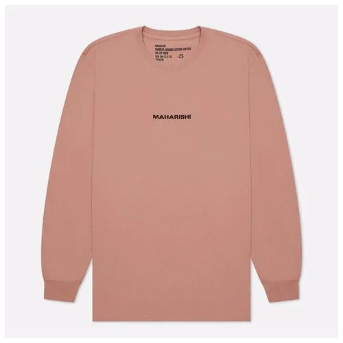 Мужской лонгслив Maharishi Organic Military Type Embroidery розовый, Размер L