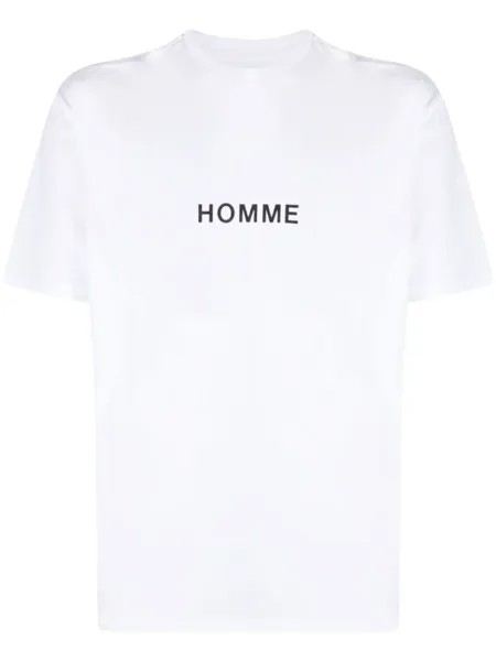 Comme des Garçons Homme футболка с логотипом, белый