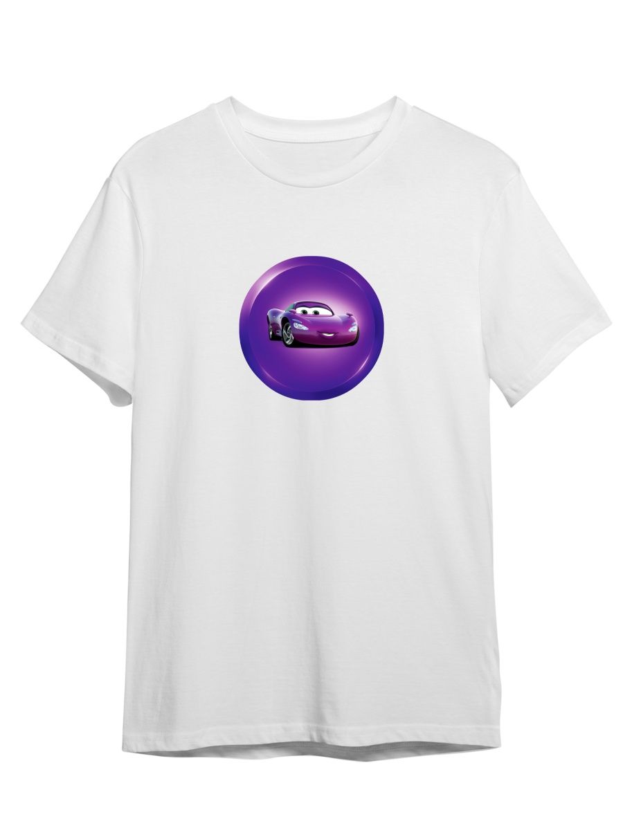 Футболка унисекс СувенирShop Тачки/Cars/Молния Маккуин 12 белая 5XL
