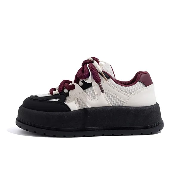 Кроссовки HUANQIU Skateboarding Shoes Women's Low-top, бежевый/синий