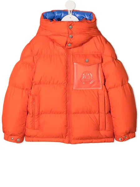 Moncler Enfant пуховик с капюшоном