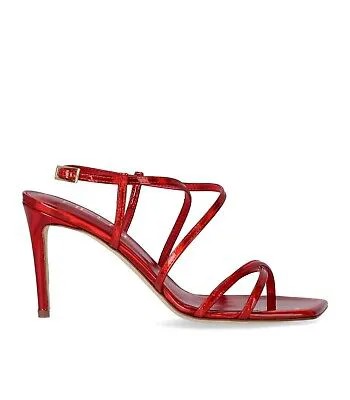 Женские красные сандалии на каблуке Ncub Prewi
