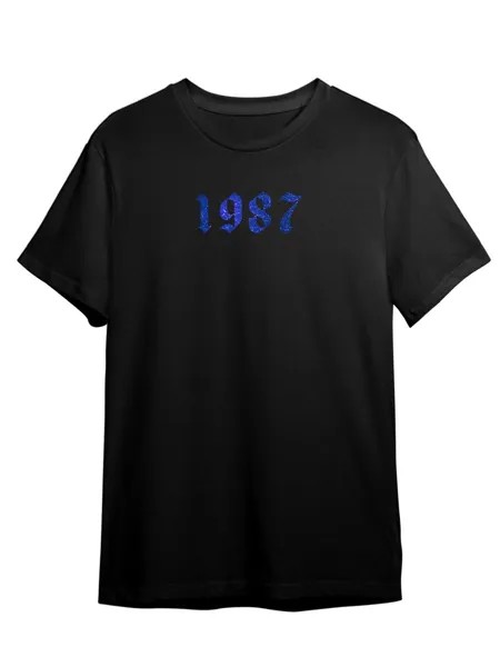 Футболка унисекс Каждому Своё 1987/Год рождения/С др RAYR3GB черная 4XL