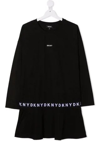 Dkny Kids платье миди с логотипом