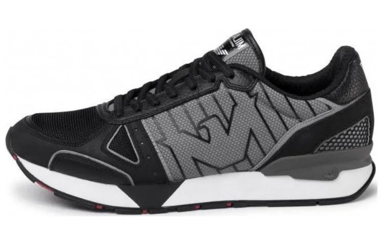 Кроссовки EMPORIO ARMANI EA7 Lifestyle Shoes Men Low-top Black, черный