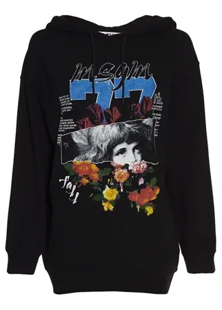 Худи MSGM 3141MDM109 xs черный+принт