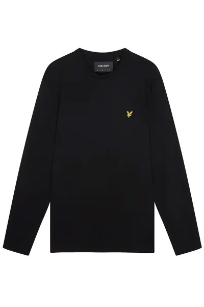 Лонгслив Lyle & Scott Langarmshirt, черный