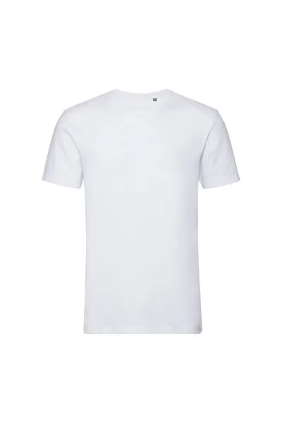 Аутентичная футболка из чистого органического материала Russell, белый