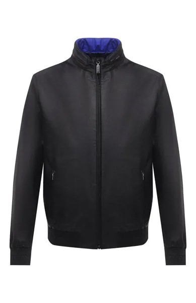 Кожаный бомбер Zilli Sport