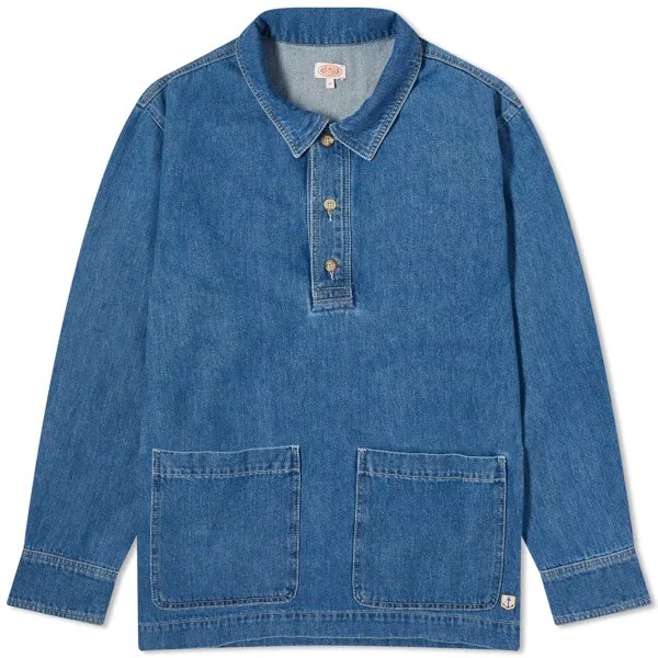 Куртка Armor-Lux Denim Popover, цвет Rinsed
