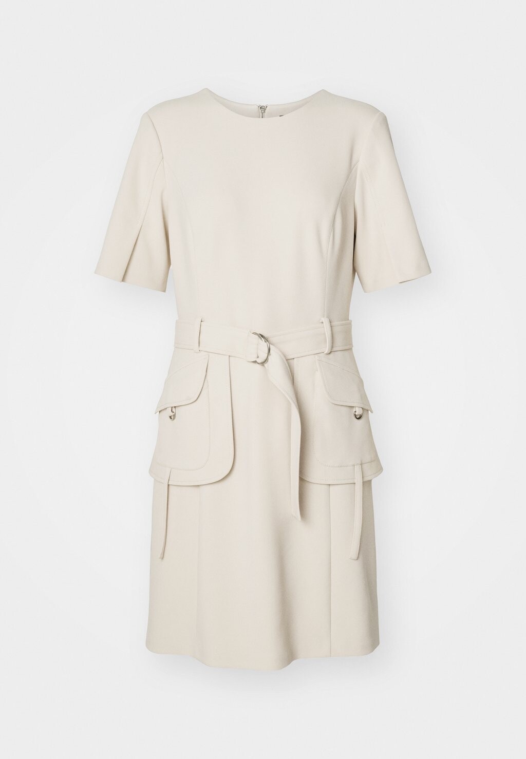 Платье из джерси Utility Dress D Ring Trims DKNY, бежевый