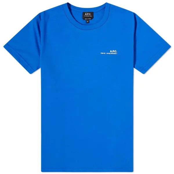 A.P.C. Футболка с логотипом Item F, синий