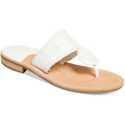 Женские сандалии Jack Rogers Jacks Flat Sandal Leather Slide Sandals Shoes BHFO 0865