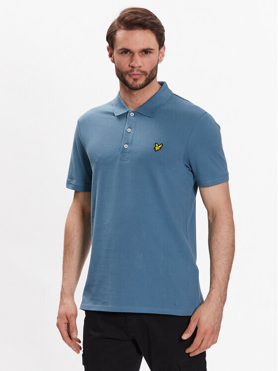 Рубашка поло стандартного кроя Lyle & Scott, синий