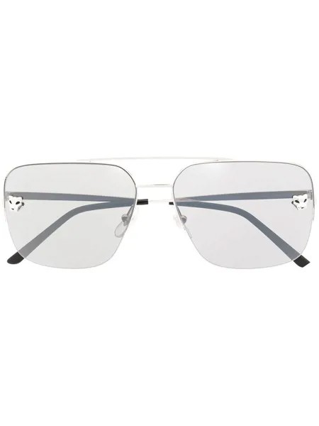 Cartier Eyewear солнцезащитные очки Panthère de Cartier в квадратной оправе