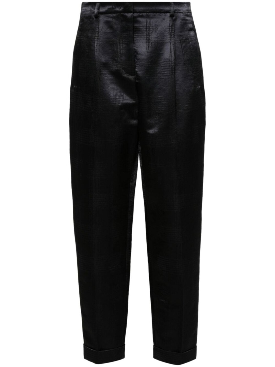 Giorgio Armani брюки в ломаную клетку, черный