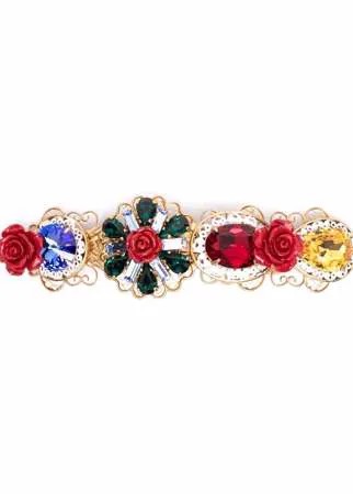 Dolce & Gabbana заколка для волос с цветочным декором