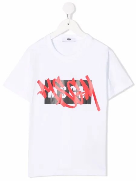 MSGM Kids футболка с логотипом