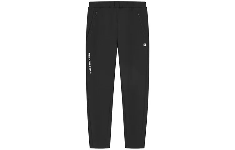 Спортивные трикотажные штаны женские черные Fila