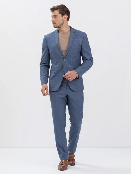 Костюм мужской Marc De Cler Ksm-k24555Blue-182 голубой 48 RU