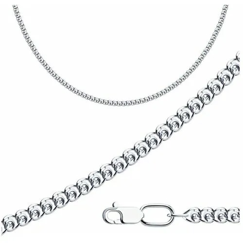 Цепь Diamant online Лав, серебро, 925 проба, длина 55 см, средний вес 4.2 г, , серебристый