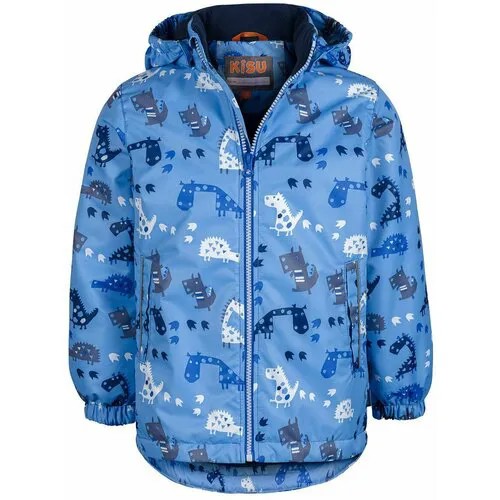 Куртка KISU, размер 104, голубой