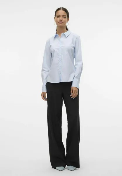 Рубашка-блузка VMANNA FITTED Vero Moda, светло-голубой