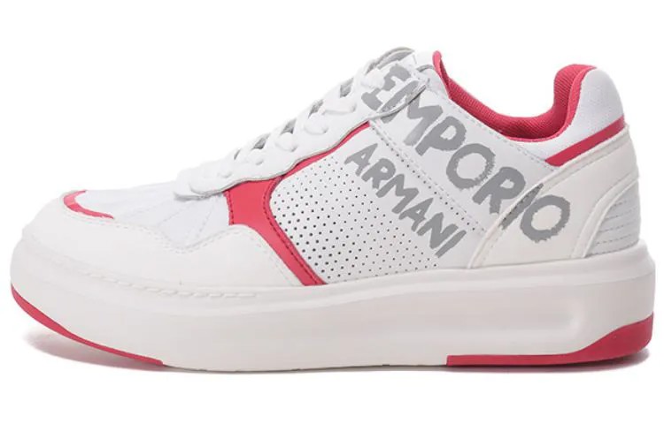 Кроссовки EMPORIO ARMANI Lifestyle Shoes Women's Low-top Red, красный