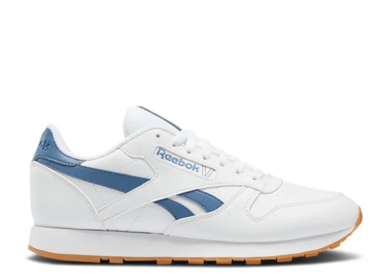 Кроссовки Reebok Classic Leather 'White Blue Slate', белый