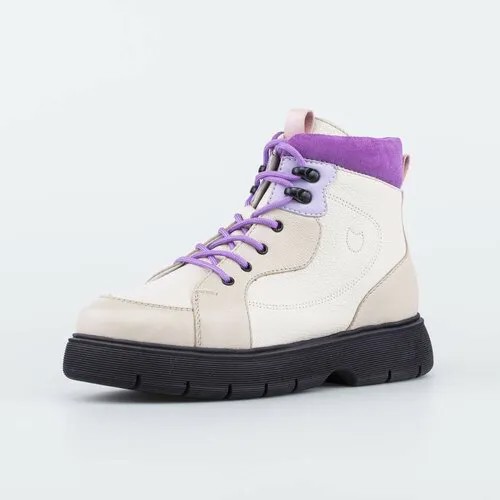 Ботинки КОТОФЕЙ, размер 31, фиолетовый, бежевый