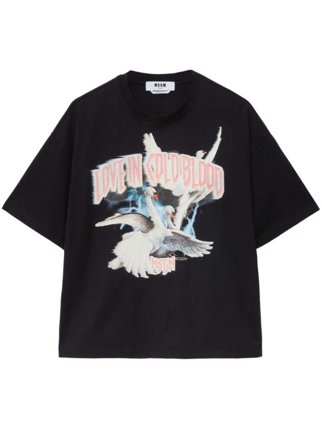 MSGM футболка с графичным принтом, черный