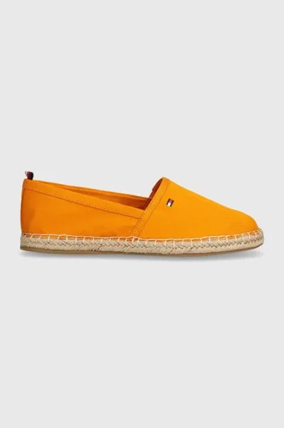 Эспадрильи Эспадрильи на плоской подошве BASIC TOMMY FLAT Tommy Hilfiger, оранжевый