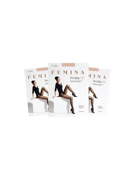 Колготки женские FEMINA Amata 20 бежевые 3 (M)