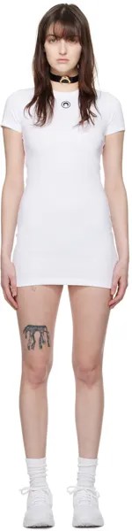 Белое мини-платье 1x1 Marine Serre