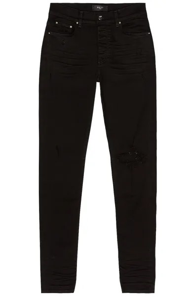 Джинсы Amiri Broken Skinny, черный