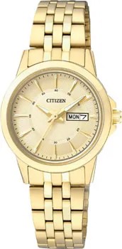 Японские наручные  женские часы Citizen EQ0603-59PE. Коллекция Basic