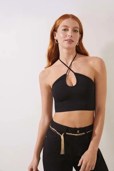 Топ Вечеринка бесшовная women'secret, черный