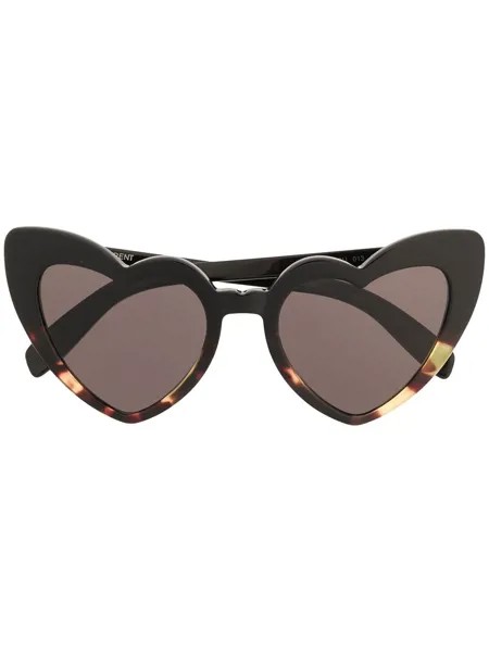 Saint Laurent Eyewear солнцезащитные очки Lou Lou с оправой в форме сердец