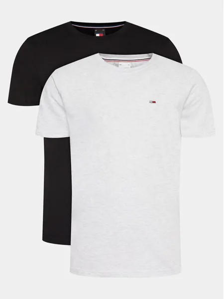 Комплект из 2 футболок узкого кроя Tommy Jeans, мультиколор