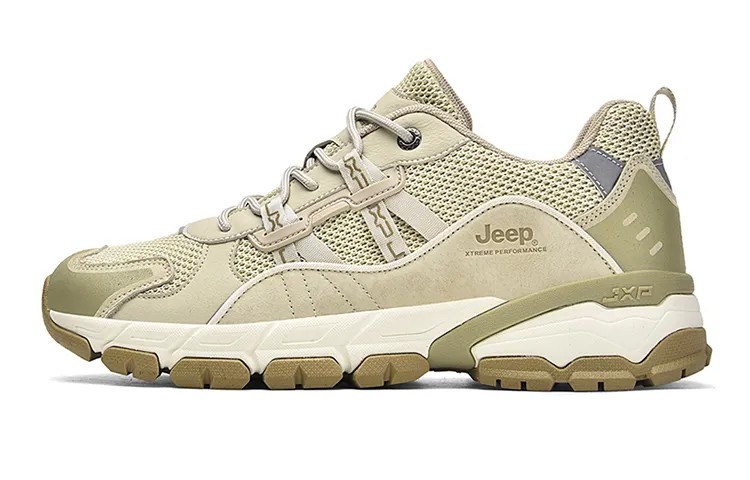 Кроссовки Jeep Lifestyle Shoes Unisex Low-top Beige/brown, хаки