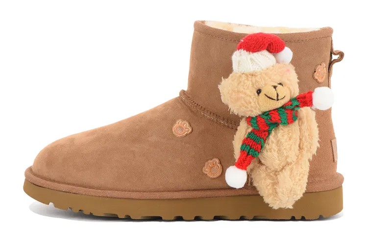CLASSIC MINI Зимние ботинки женские каштановые Ugg