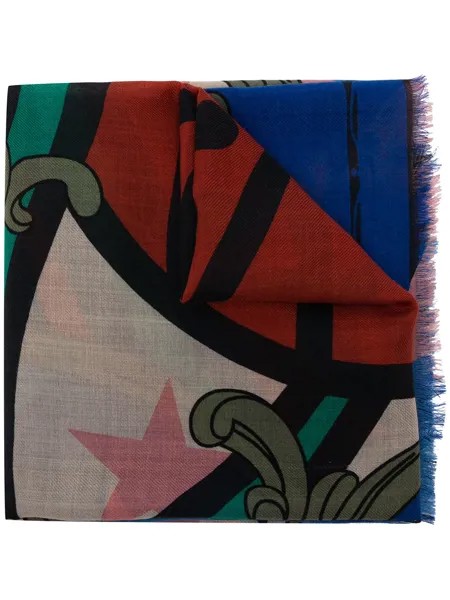 Vivienne Westwood шерстяной шарф с графичным принтом
