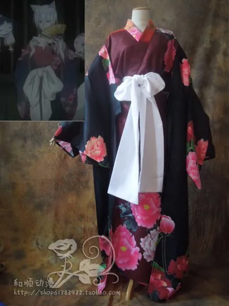 Kamisama Love Аниме Косплей Tomoe Cos Хэллоуин Вечеринка Cos мужской японский модный принт кимоно костюм